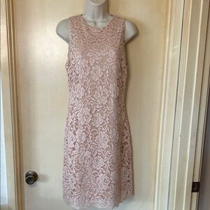 Sam Edelman Lace Midi Dress - Light Pink size 8